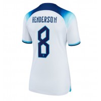 Dámy Fotbalový dres Anglie Jordan Henderson #8 MS 2022 Domácí Krátký Rukáv
